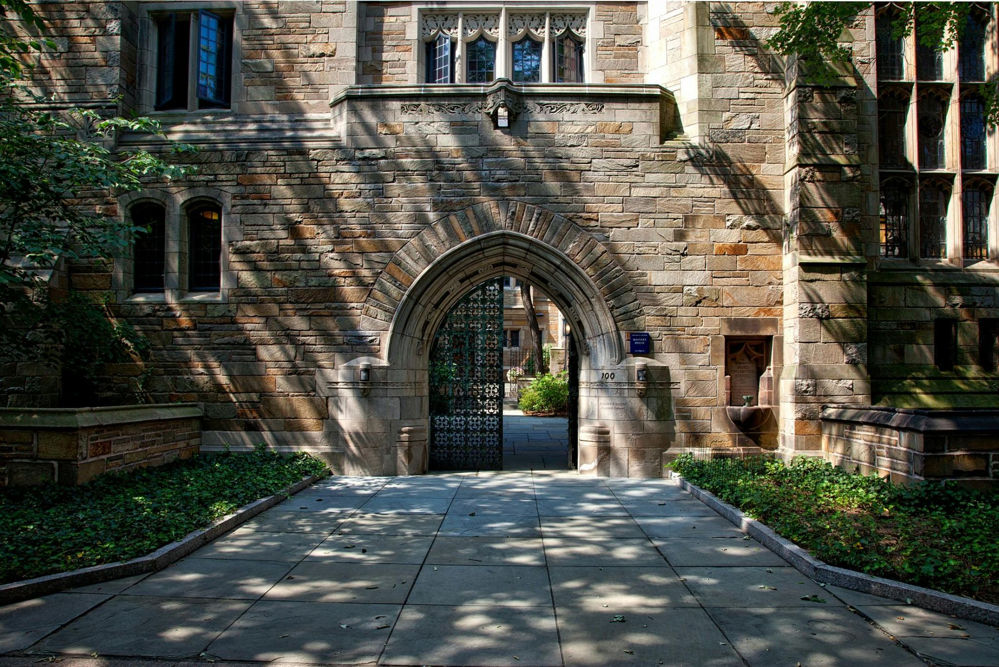 College campus pathway